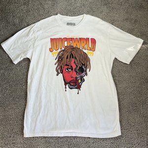 999 Adult Juice Wrld World Club Merch Rap Tee T Shirt Size XL Spell Out Logo GUC